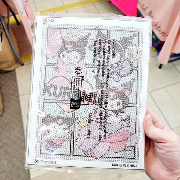 Brand New DIY Kuromi Diamond Beads Art With Frame - Picture 2 of 8